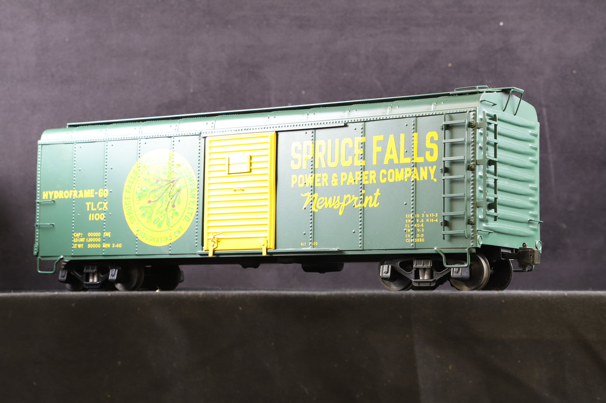 J&amp;M Models Rake of 4 x Gauge 1 Norfolk and Western/Spruce Falls Freight Cars