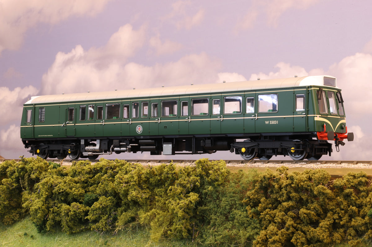 Dapol Finescale O Gauge Class 121 Railcar No. 55031 BR Green with Speed Whiskers