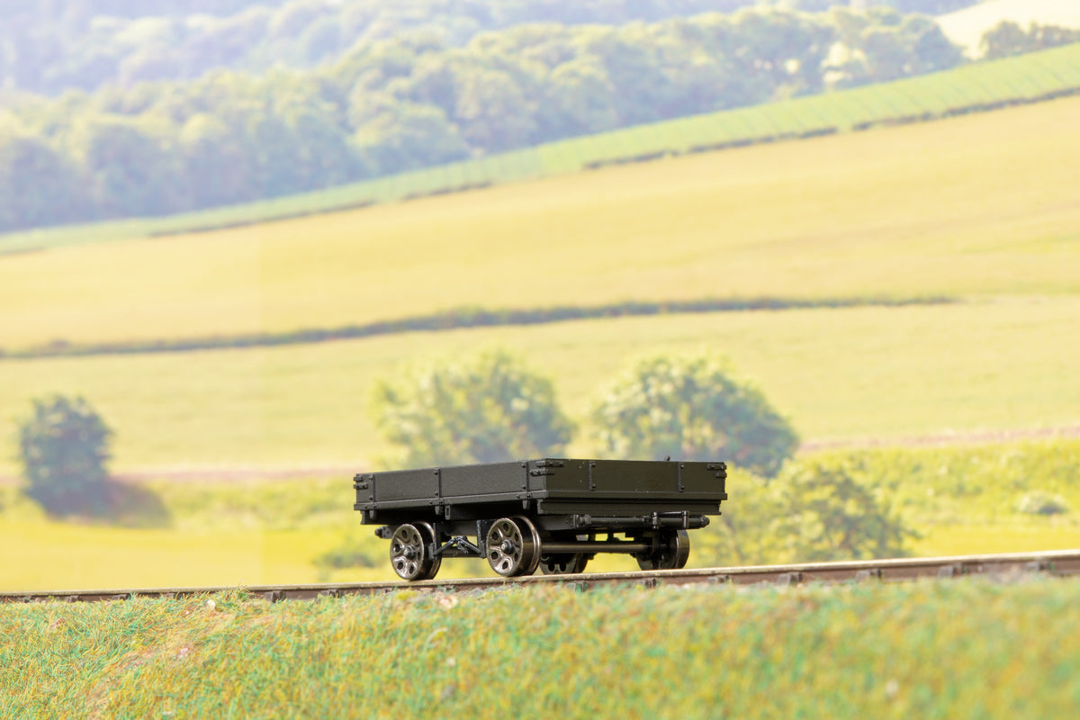 Ellis Clark Trains E3025 Finescale O Gauge Wickham Planked Trailer, Plain Black