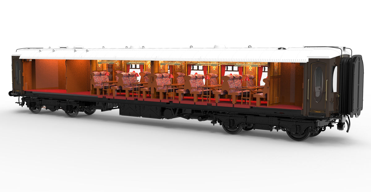 Darstaed D25-02C Finescale O Gauge All Steel Type K Pullman Kitchen 3rd Coach &#39;70&#39; (Pre-order)