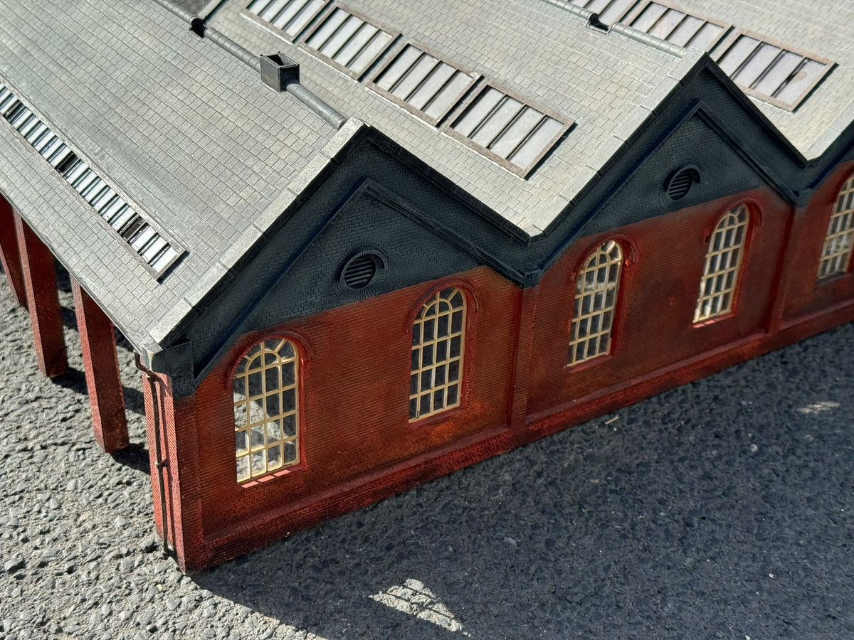 Finescale O Gauge (Kit/Scratch-Built) Four Road Engine Shed (Collection Only)