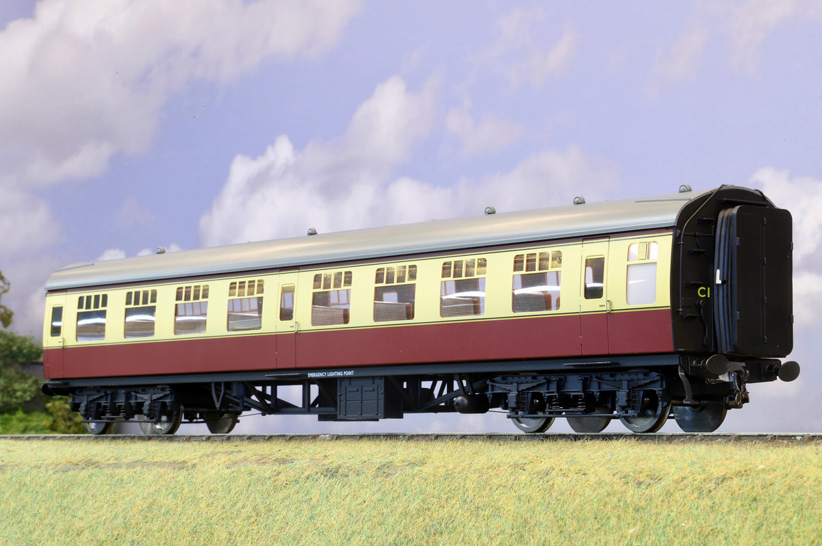 Darstaed Finescale O Gauge MK1 TSO BR Crimson & Cream (Unnumbered, Drophead Buckeyes Fitted)