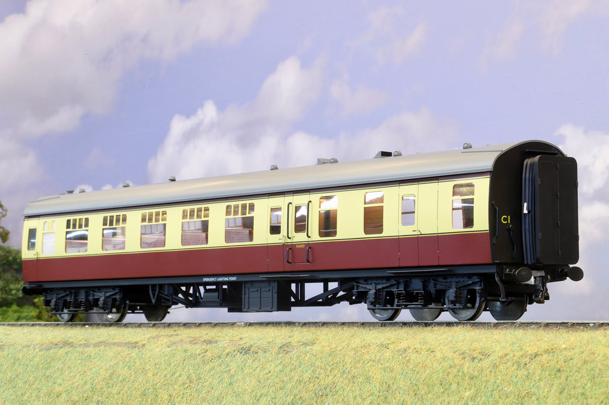 Darstaed Finescale O Gauge MK1 TSO BSO Crimson & Cream (Unnumbered, Drophead Buckeyes Fitted)