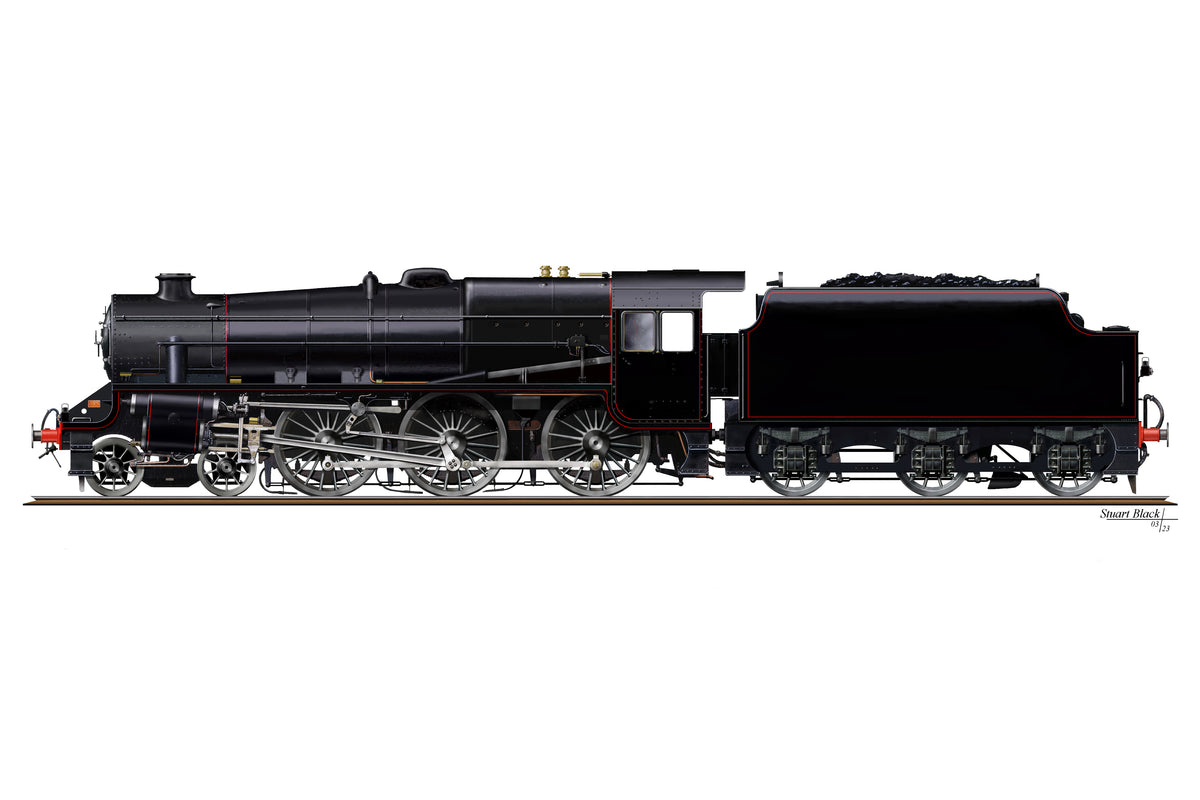 Ellis Clark Trains E1001U O Gauge Stanier Class 5 4-6-0 &quot;Black 5&quot;, LMS Lined, &#39;Un-numbered&#39; with Welded Tender (pre-order)
