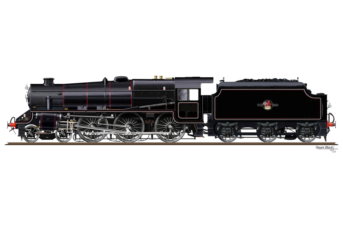 Ellis Clark Trains E1005U O Gauge Stanier Class 5 4-6-0 &quot;Black 5&quot;, Late BR Lined, &#39;Un-numbered&#39; with Welded Tender (pre-order)