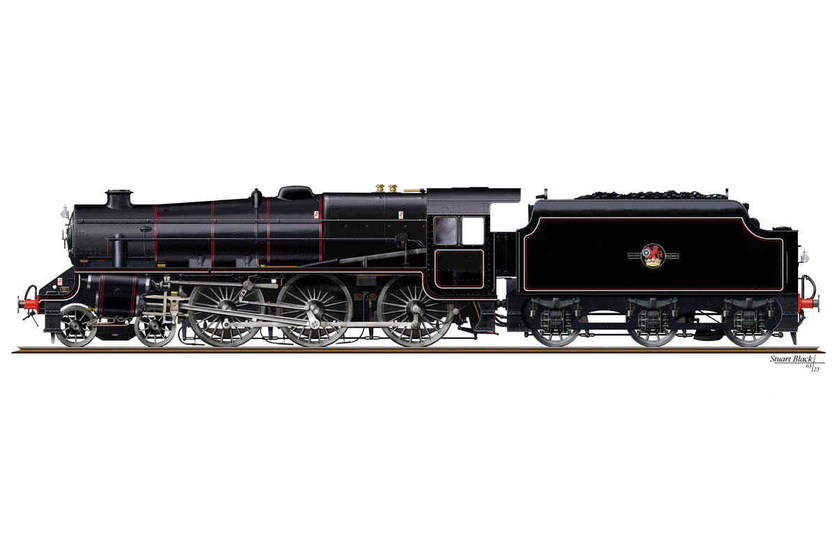 Ellis Clark Trains E1006U O Gauge Stanier Class 5 4-6-0 &quot;Black 5&quot;, Late BR Lined, &#39;Un-numbered&#39; with Riveted Tender (pre-order)