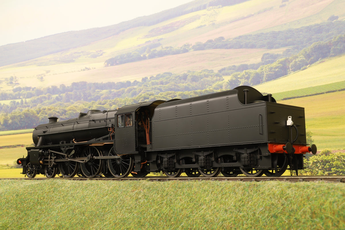 Ellis Clark Trains E1010US O Gauge Stanier Class 5 4-6-0 &quot;Black 5&quot;, Plain Black, &#39;Un-numbered&#39;, Riveted Tender, DCC Sound