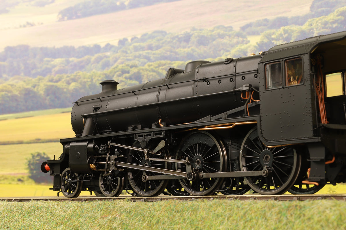 Ellis Clark Trains E1010US O Gauge Stanier Class 5 4-6-0 &quot;Black 5&quot;, Plain Black, &#39;Un-numbered&#39;, Riveted Tender, DCC Sound