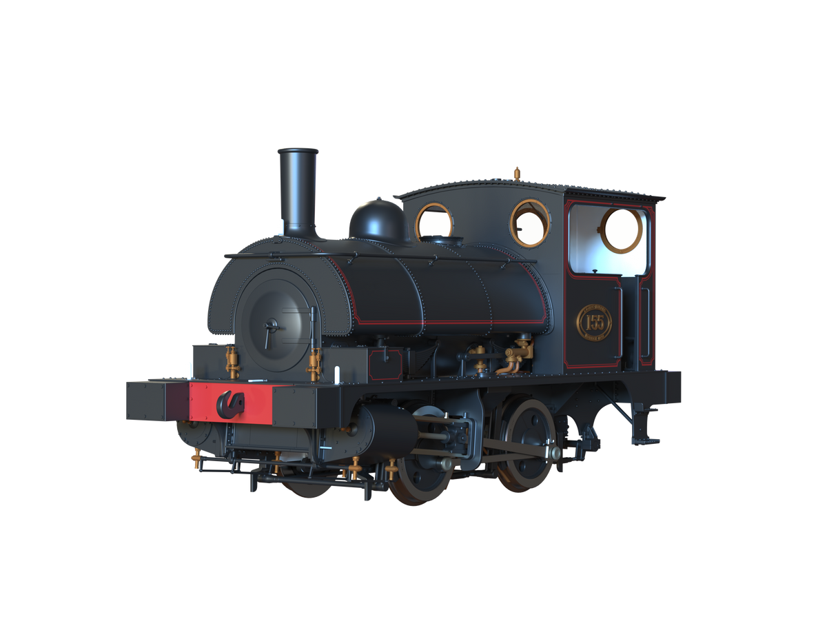 Ellis Clark Trains O Gauge E1040 L&amp;Y Class 21 Pug, L&amp;Y Lined Black &#39;155&#39; (pre-order)
