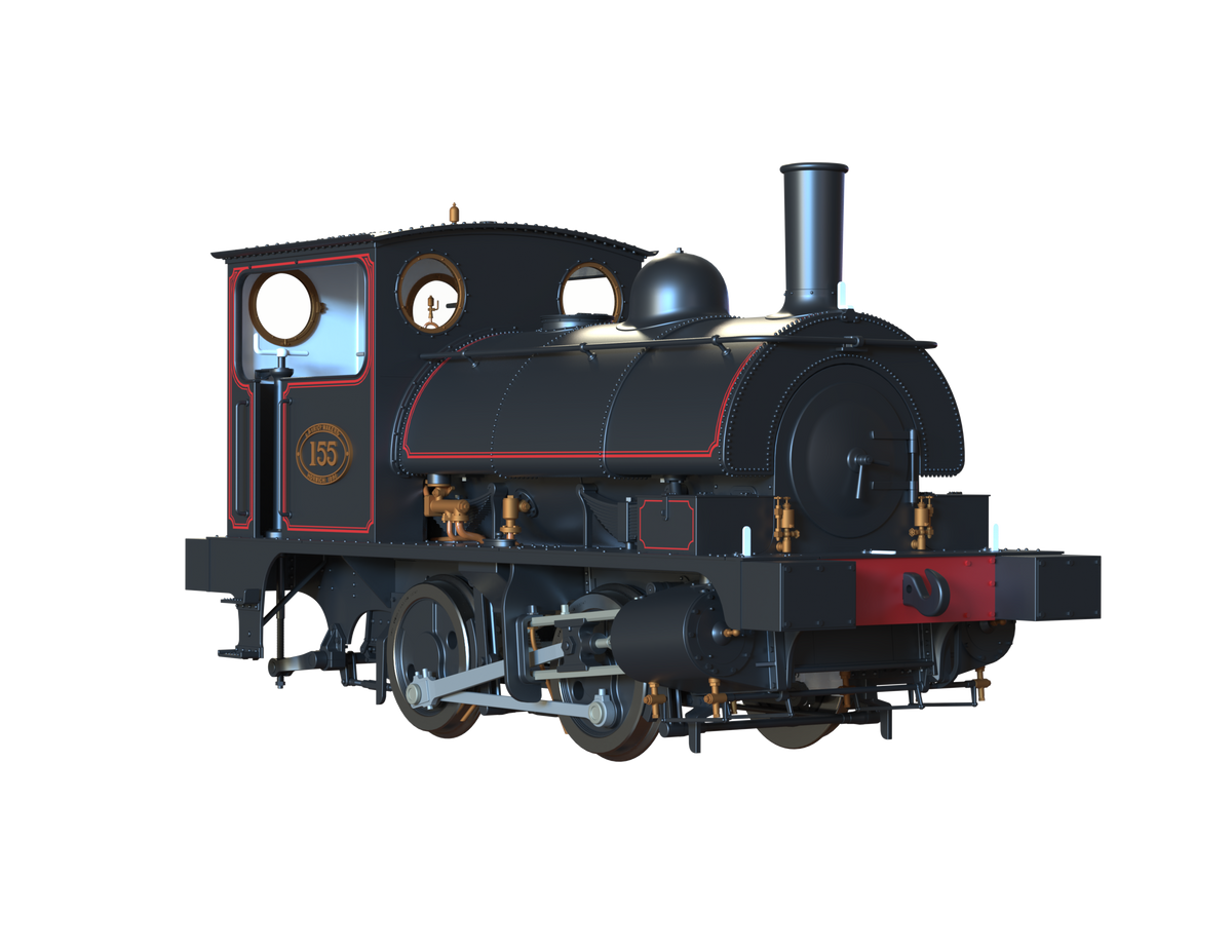Ellis Clark Trains O Gauge E1040 L&amp;Y Class 21 Pug, L&amp;Y Lined Black &#39;155&#39; (pre-order)