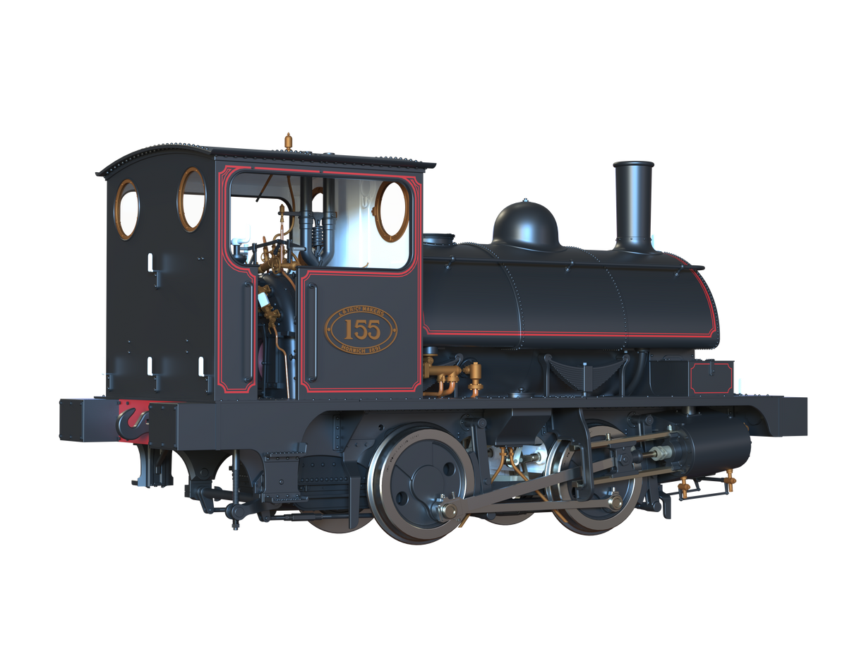Ellis Clark Trains O Gauge E1040 L&amp;Y Class 21 Pug, L&amp;Y Lined Black &#39;155&#39; (pre-order)