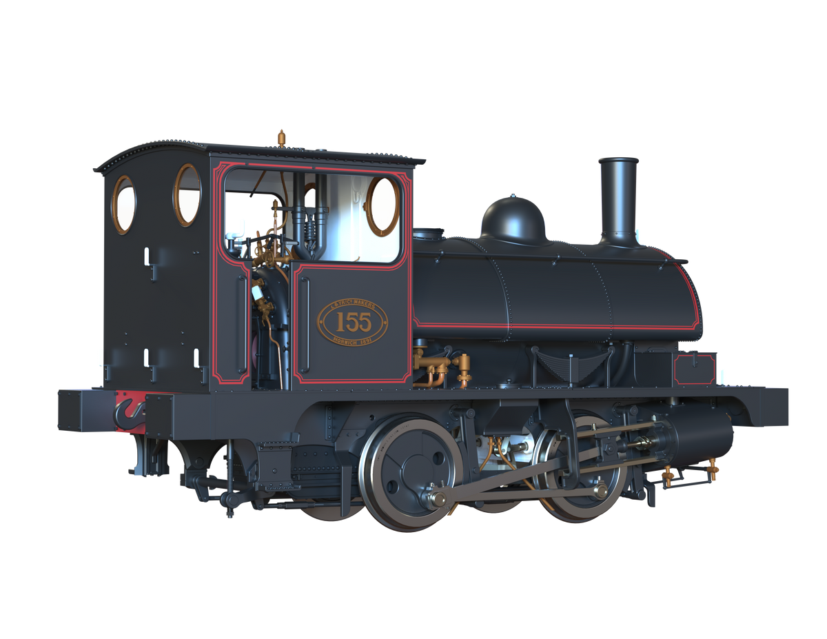Ellis Clark Trains O Gauge E1040 L&amp;Y Class 21 Pug, L&amp;Y Lined Black &#39;155&#39; (pre-order)
