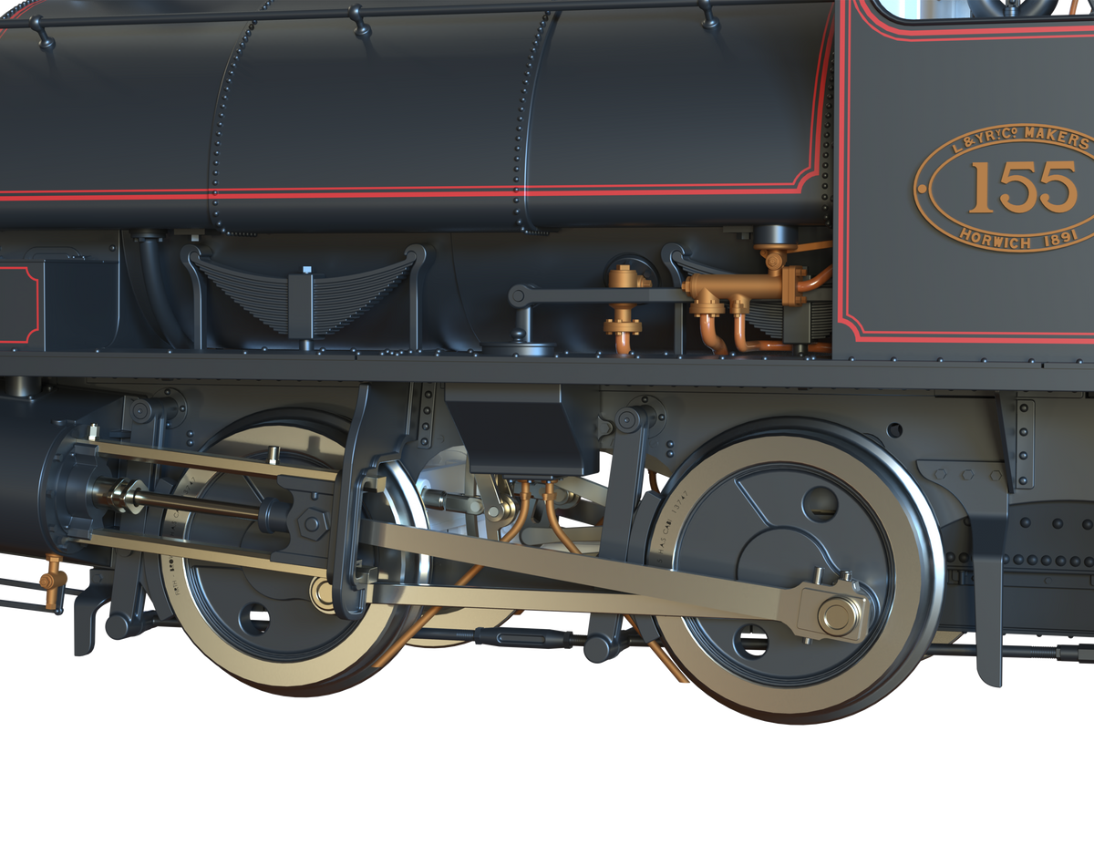 Ellis Clark Trains O Gauge E1040 L&amp;Y Class 21 Pug, L&amp;Y Lined Black &#39;155&#39; (pre-order)