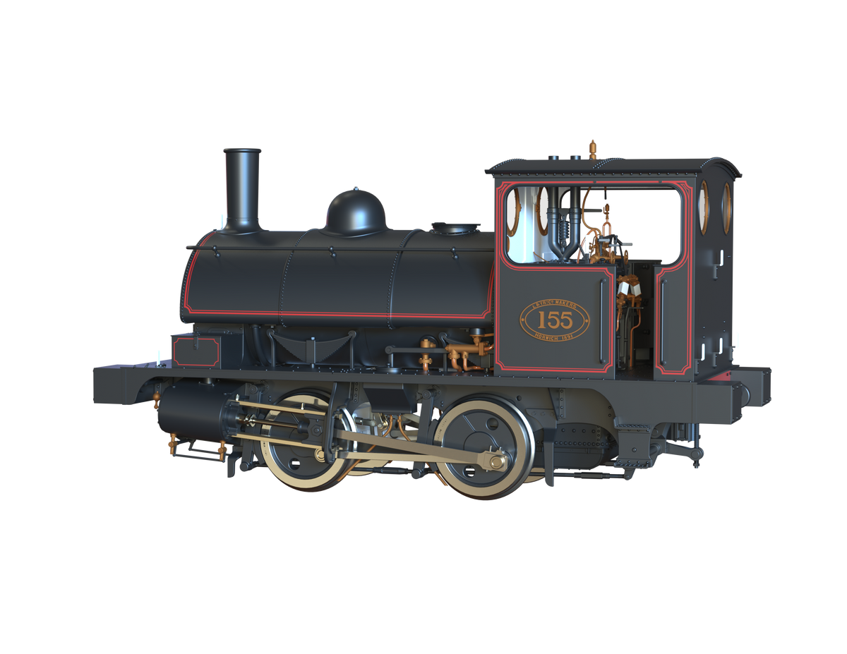 Ellis Clark Trains O Gauge E1040 L&amp;Y Class 21 Pug, L&amp;Y Lined Black &#39;155&#39; (pre-order)