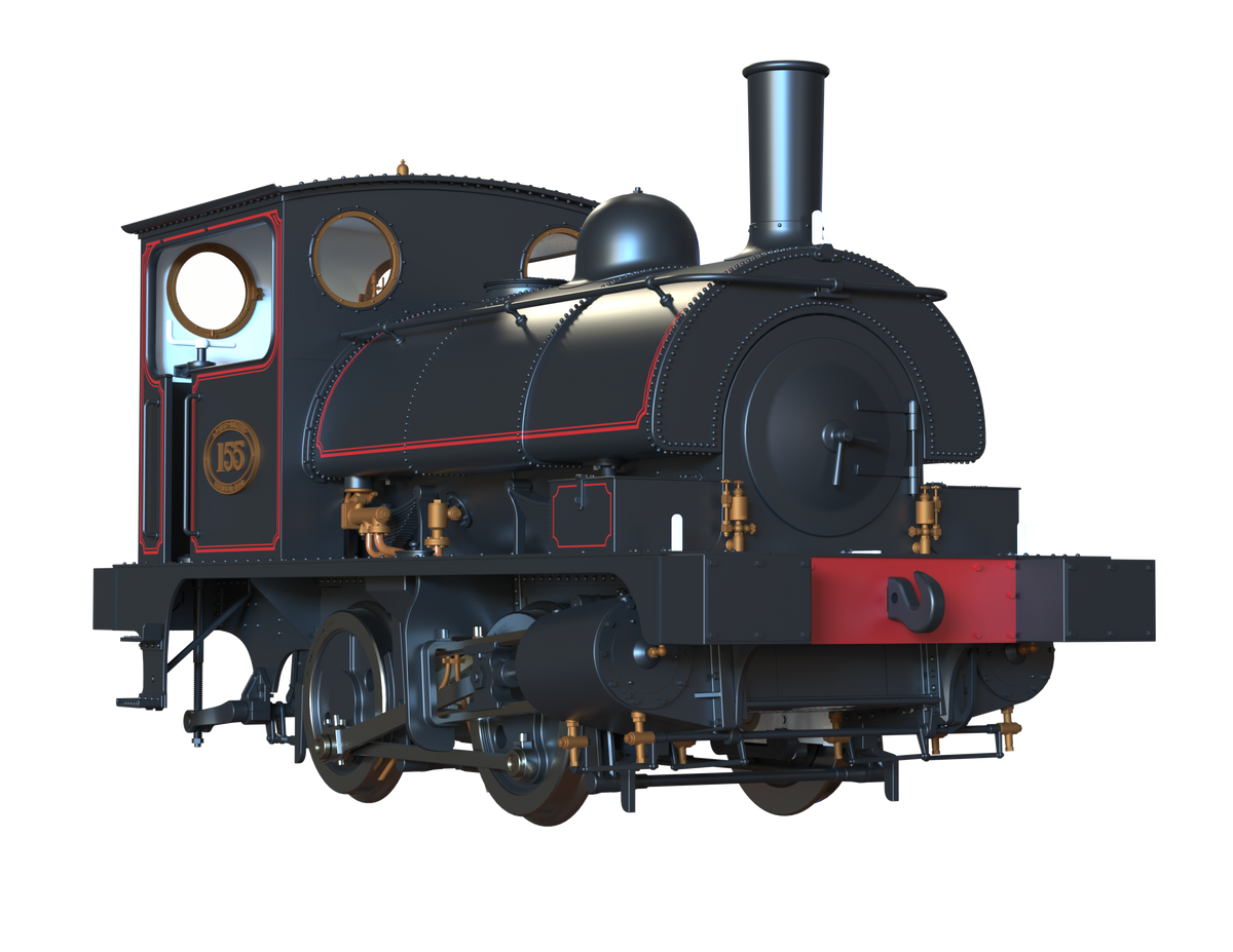Ellis Clark Trains O Gauge E1040 L&amp;Y Class 21 Pug, L&amp;Y Lined Black &#39;155&#39; (pre-order)