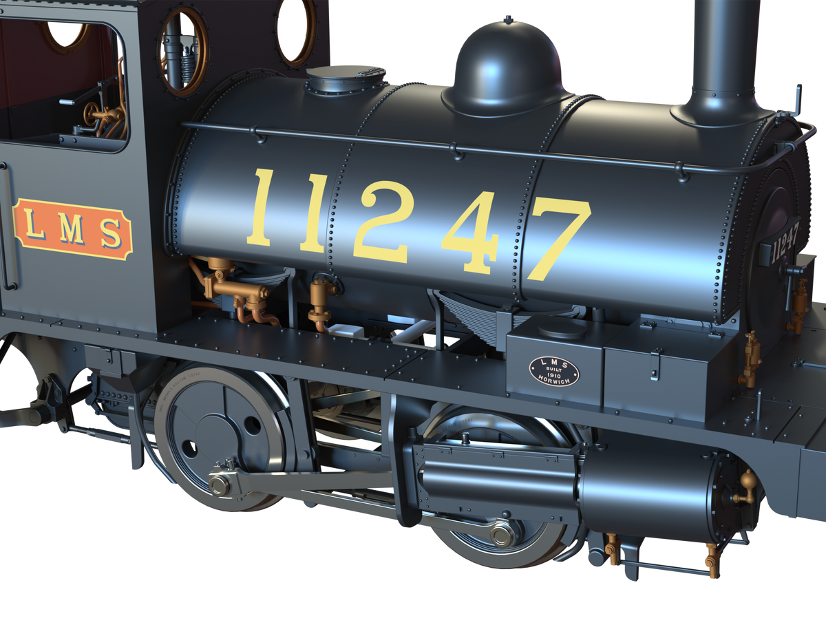 Ellis Clark Trains O Gauge E1041 L&amp;Y Class 21 Pug, LMS Black &#39;11247&#39; (pre-order)
