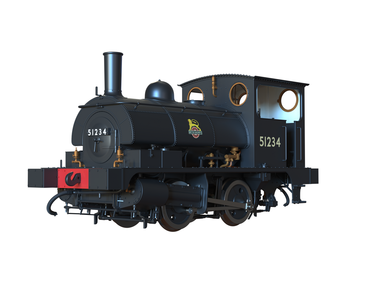 Ellis Clark Trains O Gauge E1045 L&amp;Y Class 21 Pug, BR Black Early &#39;51234&#39; (pre-order)