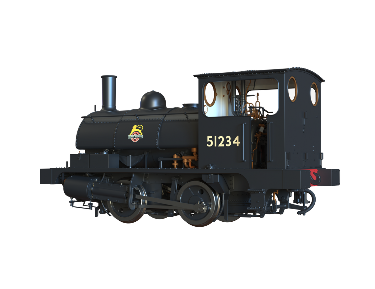 Ellis Clark Trains O Gauge E1045 L&amp;Y Class 21 Pug, BR Black Early &#39;51234&#39; (pre-order)