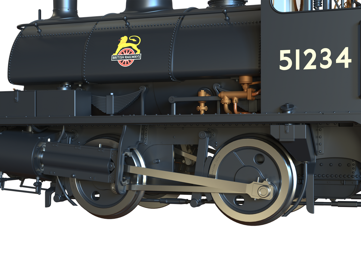 Ellis Clark Trains O Gauge E1045 L&amp;Y Class 21 Pug, BR Black Early &#39;51234&#39; (pre-order)