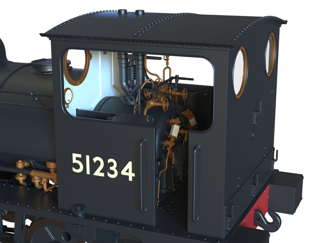 Ellis Clark Trains O Gauge E1045 L&amp;Y Class 21 Pug, BR Black Early &#39;51234&#39; (pre-order)