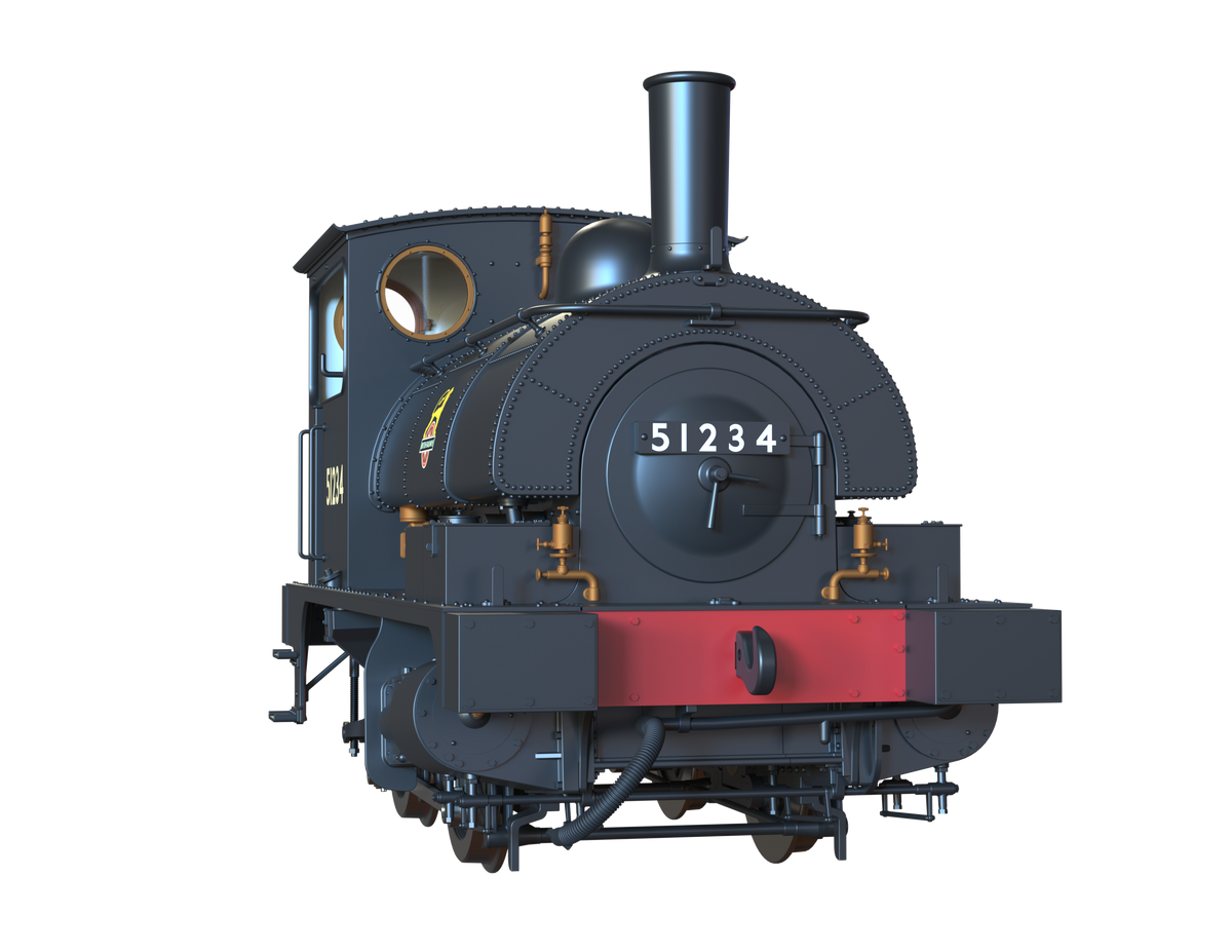 Ellis Clark Trains O Gauge E1045 L&amp;Y Class 21 Pug, BR Black Early &#39;51234&#39; (pre-order)