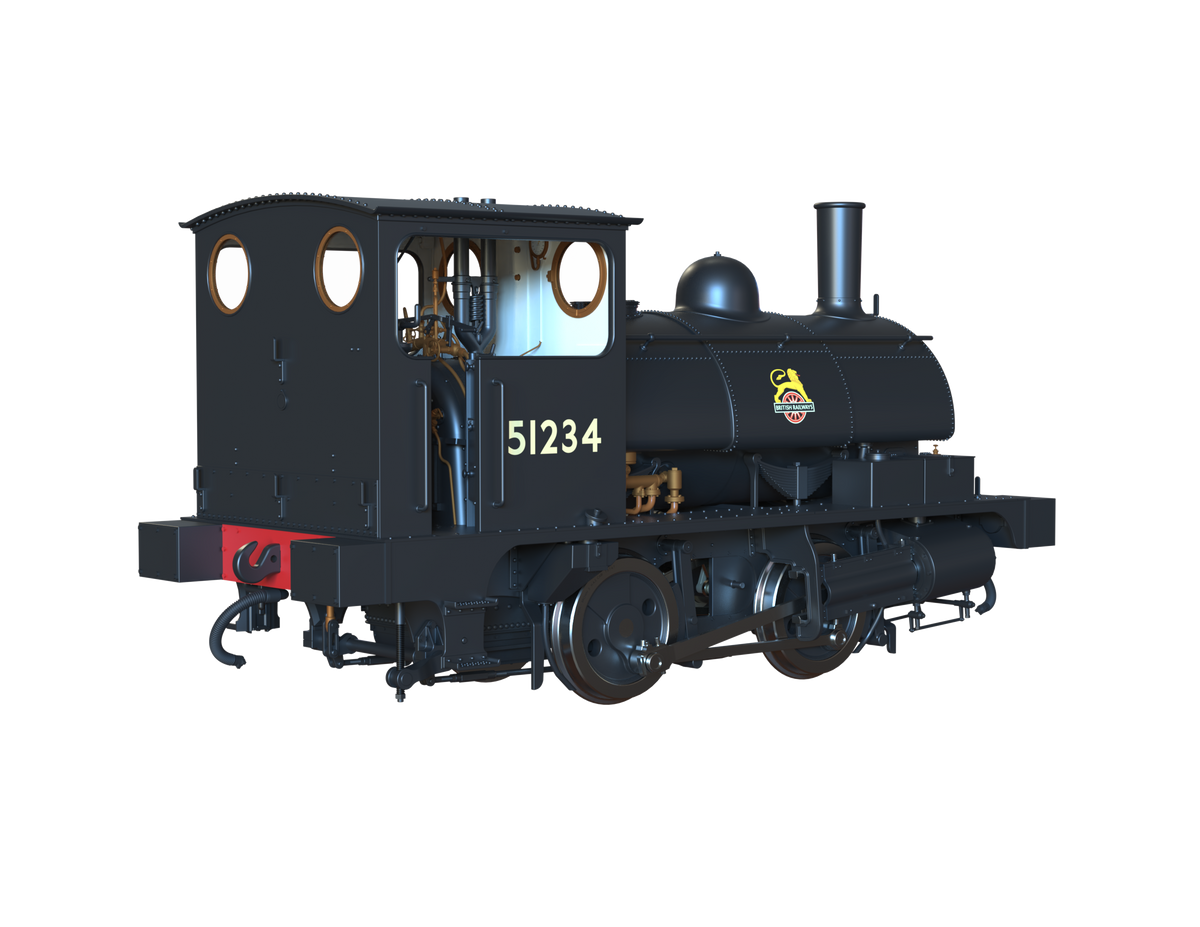 Ellis Clark Trains O Gauge E1045 L&amp;Y Class 21 Pug, BR Black Early &#39;51234&#39; (pre-order)
