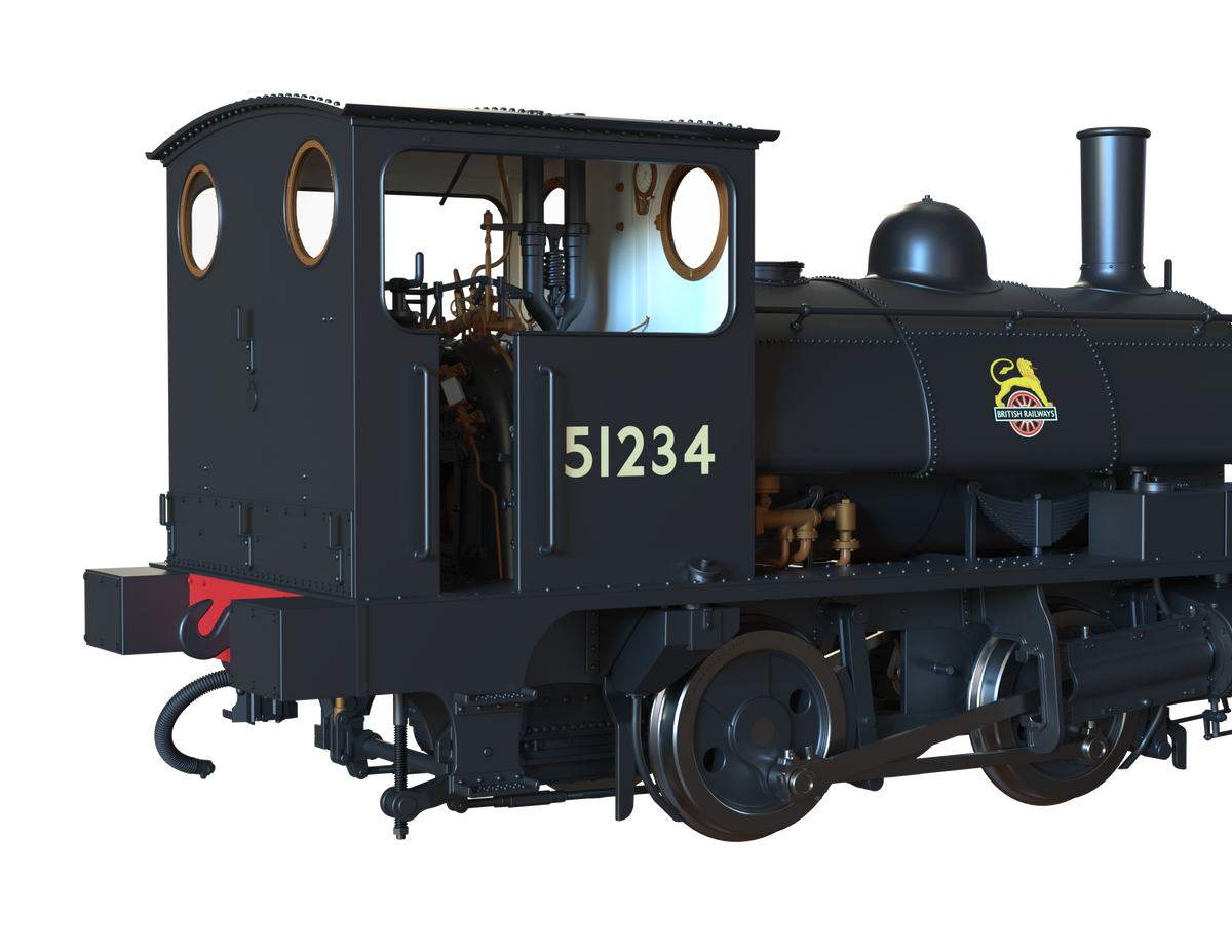 Ellis Clark Trains O Gauge E1045 L&amp;Y Class 21 Pug, BR Black Early &#39;51234&#39; (pre-order)
