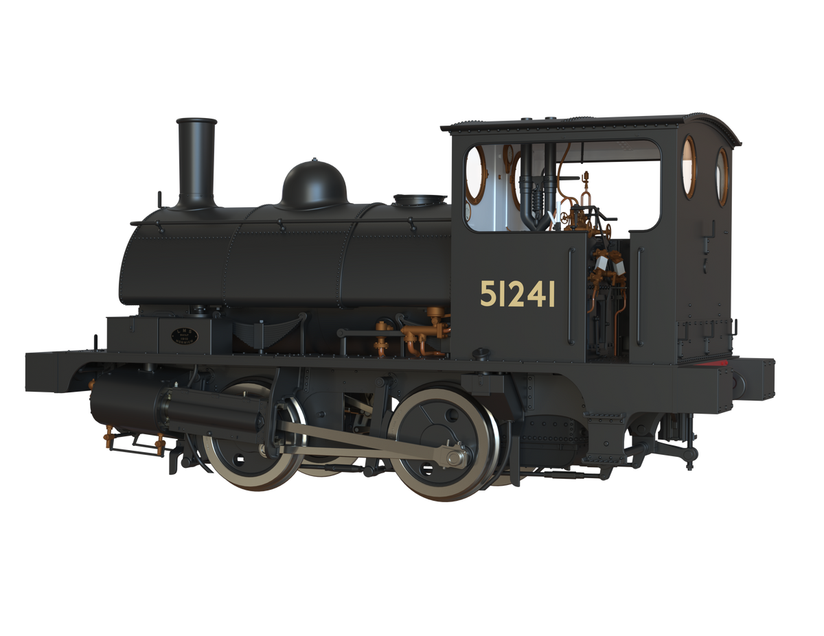 Ellis Clark Trains O Gauge E1046 L&amp;Y Class 21 Pug, BR Plain Black &#39;51241&#39; (pre-order)