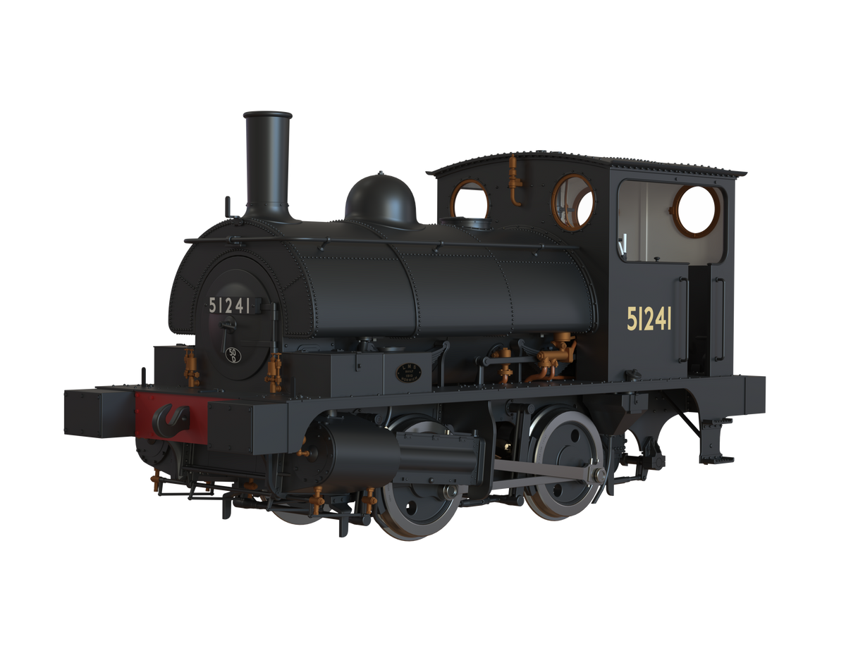 Ellis Clark Trains O Gauge E1046 L&amp;Y Class 21 Pug, BR Plain Black &#39;51241&#39; (pre-order)