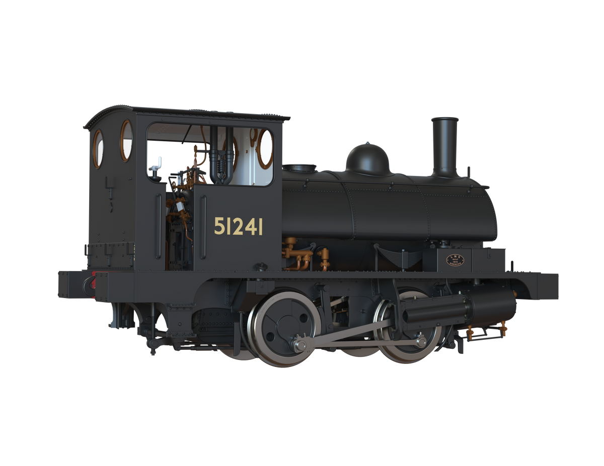Ellis Clark Trains O Gauge E1046 L&amp;Y Class 21 Pug, BR Plain Black &#39;51241&#39; (pre-order)