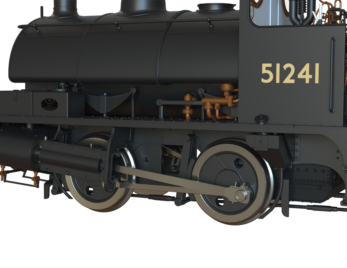 Ellis Clark Trains O Gauge E1046 L&amp;Y Class 21 Pug, BR Plain Black &#39;51241&#39; (pre-order)