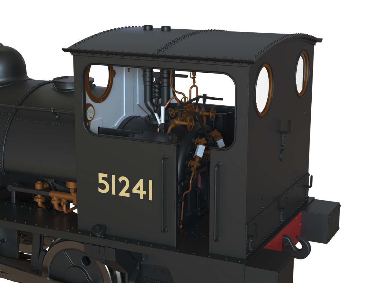 Ellis Clark Trains O Gauge E1046 L&amp;Y Class 21 Pug, BR Plain Black &#39;51241&#39; (pre-order)