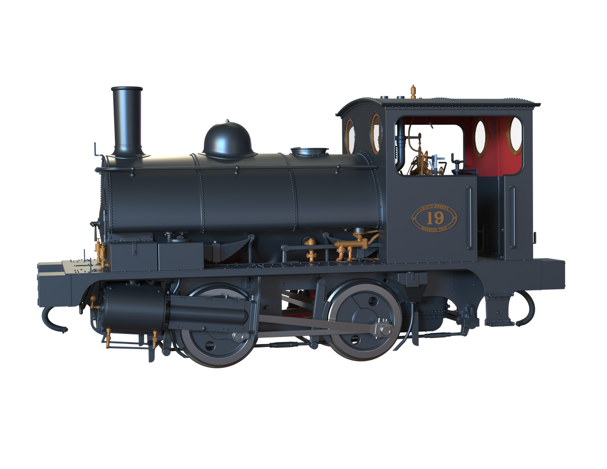 Ellis Clark Trains O Gauge E1048 L&amp;Y Class 21 Pug, L&amp;Y Plain Black &#39;19&#39;, Preserved (pre-order)