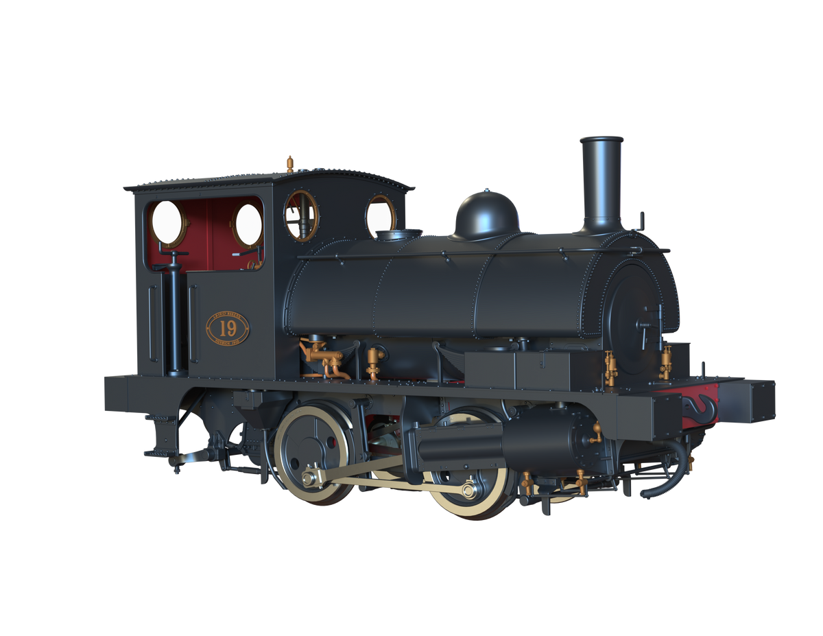 Ellis Clark Trains O Gauge E1048 L&amp;Y Class 21 Pug, L&amp;Y Plain Black &#39;19&#39;, Preserved (pre-order)