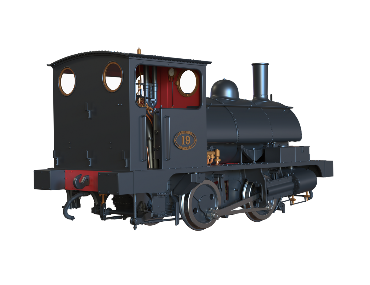 Ellis Clark Trains O Gauge E1048 L&amp;Y Class 21 Pug, L&amp;Y Plain Black &#39;19&#39;, Preserved (pre-order)