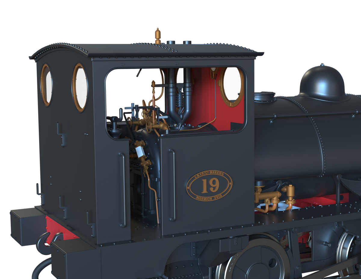 Ellis Clark Trains O Gauge E1048 L&amp;Y Class 21 Pug, L&amp;Y Plain Black &#39;19&#39;, Preserved (pre-order)