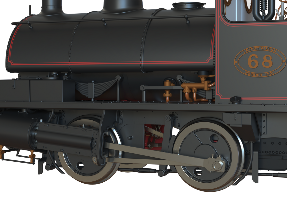 Ellis Clark Trains O Gauge E1049 L&amp;Y Class 21 Pug, L&amp;Y Lined Black &#39;68&#39;, Preserved (pre-order)