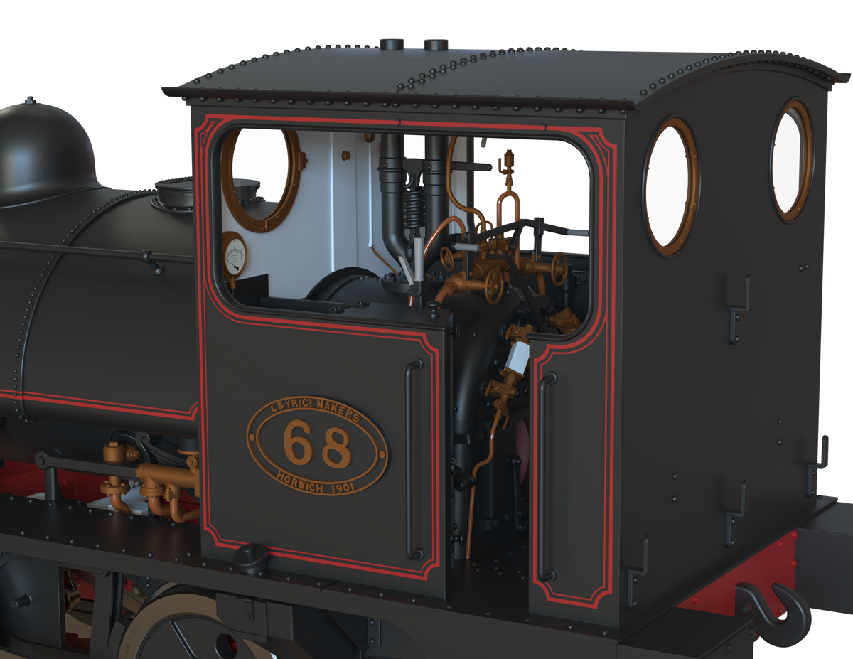 Ellis Clark Trains O Gauge E1049 L&amp;Y Class 21 Pug, L&amp;Y Lined Black &#39;68&#39;, Preserved (pre-order)