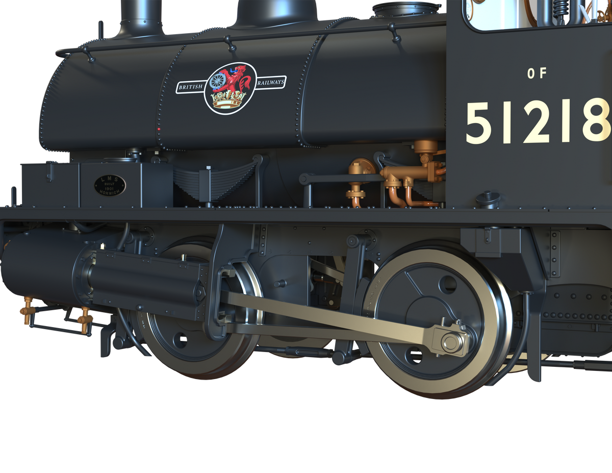 Ellis Clark Trains O Gauge E1050 L&amp;Y Class 21 Pug, BR Black Late &#39;51218&#39;, Preserved 2022 (pre-order)