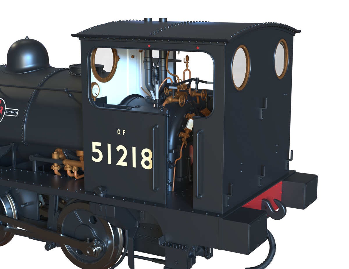 Ellis Clark Trains O Gauge E1050 L&amp;Y Class 21 Pug, BR Black Late &#39;51218&#39;, Preserved 2022 (pre-order)
