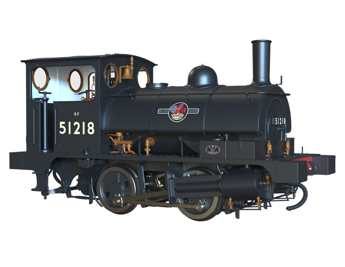 Ellis Clark Trains O Gauge E1050 L&amp;Y Class 21 Pug, BR Black Late &#39;51218&#39;, Preserved 2022 (pre-order)