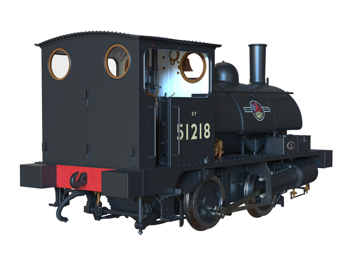 Ellis Clark Trains O Gauge E1050 L&amp;Y Class 21 Pug, BR Black Late &#39;51218&#39;, Preserved 2022 (pre-order)