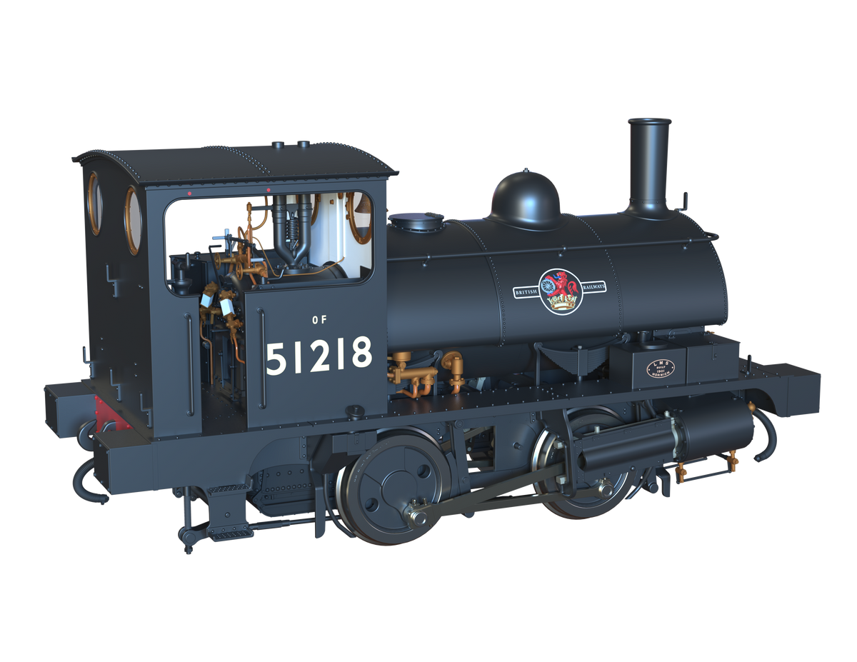 Ellis Clark Trains O Gauge E1050 L&amp;Y Class 21 Pug, BR Black Late &#39;51218&#39;, Preserved 2022 (pre-order)
