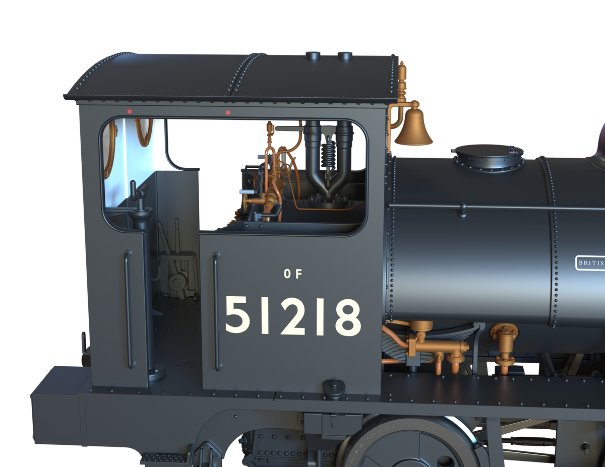 Ellis Clark Trains O Gauge E1050 L&amp;Y Class 21 Pug, BR Black Late &#39;51218&#39;, Preserved 2022 (pre-order)