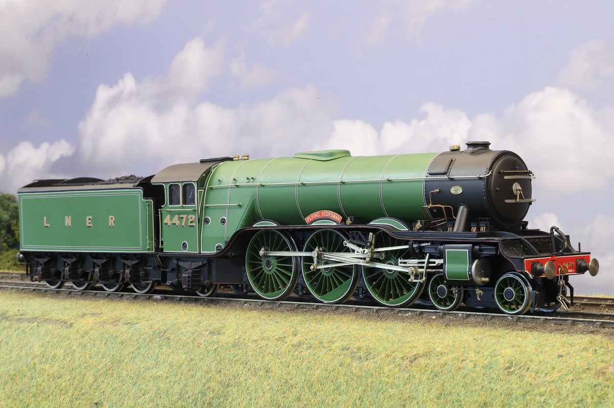 DJH Finescale O Gauge (Custom No. 1 Shop) LNER Class A3 No. 4472 'Flying Scotsman' Apple Green, DCC Sound