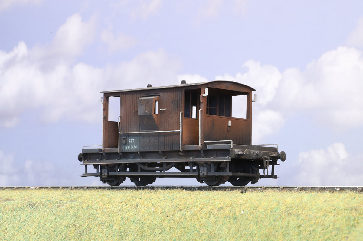 Kit Built Fine scale O Gauge 20T Brake Van BR Bauxite Weathered