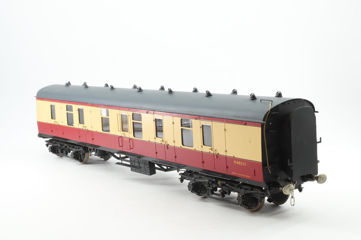 Finescale Gauge 1 (Kit-Built) BR MK1 BG Full Brake No. M80531, Blood & Custard (Brass Construction)