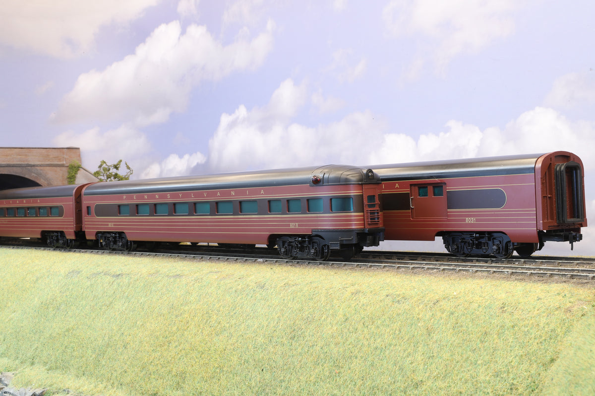 Weaver Finescale O Gauge Pennsylvania Railroad Rake of 7 Broadway Limited Passenger Cars