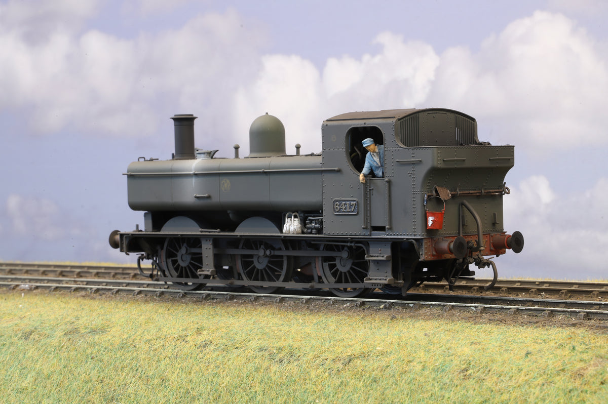 Dapol Finescale O Gauge Class 64xx Pannier No. 6417 GWR Shirtbutton Green, Pro-Weathered
