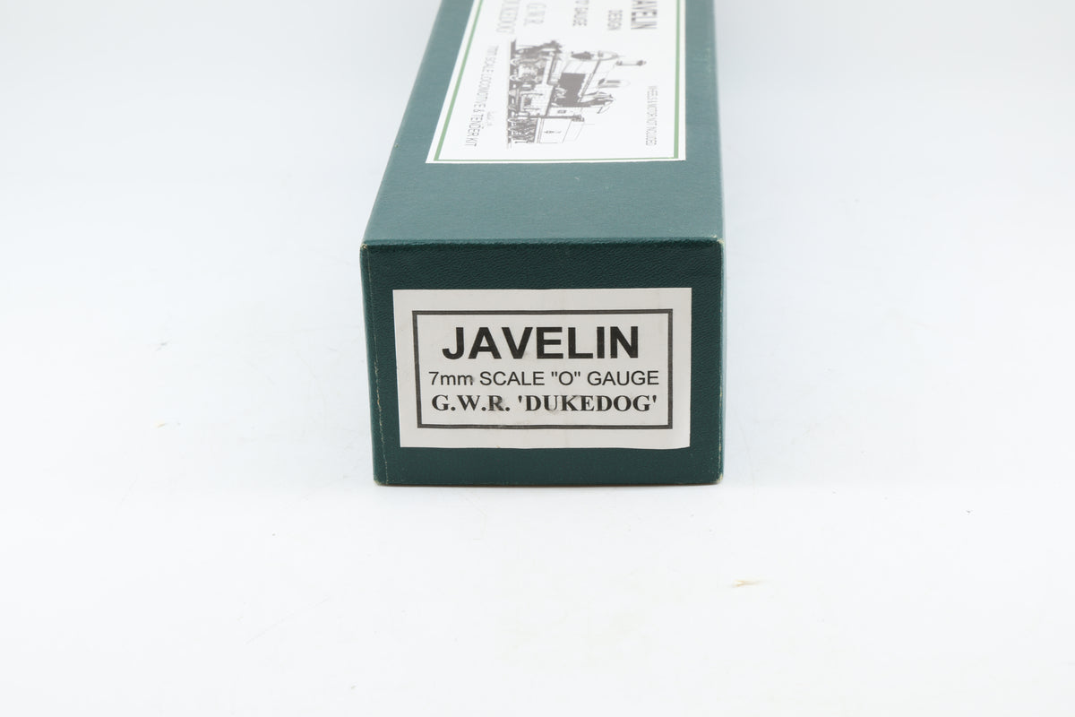 Javelin Design Finescale O Gauge GWR/BR Dukedog Locomotive & Tender Kit